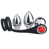 Load image into Gallery viewer, Detachable Anal Plugs Trainer Kit 3 Size With Penis Ring Plug