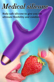 Load image into Gallery viewer, 10 Modes Silicone G-Spot Vibrator With Clit Tickler G-Spot