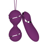 Laden Sie das Bild in den Galerie-Viewer, 7 Speed Mode Wireless Remote Control Vibrating Vagina Love Ball Purple Kegel Balls