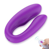 Load image into Gallery viewer, 4 Colors Couple Vibrator Soft Silicone Remote Control Purple