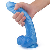 Load image into Gallery viewer, 4 Colors 9.45 Inch Powerful Sucker Macho Dildo Blue