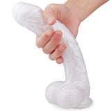 Load image into Gallery viewer, 4 Colors 9.45 Inch Powerful Sucker Macho Dildo White