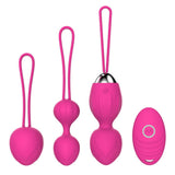 Load image into Gallery viewer, Remote Control Vibrating And Physical Kegel Balls Rose Red