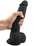 Charger l&#39;image dans la galerie, 9 Inch Ultra-Soft Silicone Realistic Dildo For Women Black
