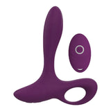Load image into Gallery viewer, Silicone Anal Vibrator Waterproof Prostate Stimulator Purple Plug