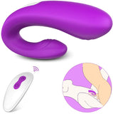Load image into Gallery viewer, Remote Control Powerful Clitoral And G-Spot Vibrator Purple Couple