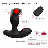 画像をギャラリー ビューアにロード Prostate Massager 360 Degree Rotation Vibration Head