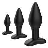Charger l&#39;image dans la galerie, 3 Pack Tapered Silicone Butt Plugs Trainer Kit Anal Plug