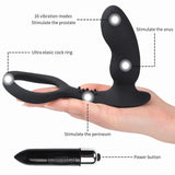 Charger l&#39;image dans la galerie, Anal Vibrator Prostate Massager With Penis Ring Elastic