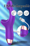 Load image into Gallery viewer, 10 Modes Silicone G-Spot Vibrator With Clit Tickler G-Spot
