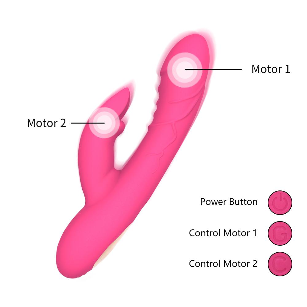 G-Spot Rabbit Vibrator Penis And Raised Surface Design