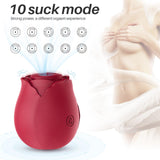 Load image into Gallery viewer, Rose Clit Sucking Vibrator Nipple G-Spot Toys Rechargeable Clitoral Stimulator