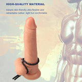 Load image into Gallery viewer, Bamboo Shape Adjustable Cock Ring With 2 Lock Loops Penis