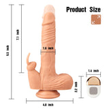 Load image into Gallery viewer, Remote Control 9.5 Inch Realistic Vibrating Rabbit Dildo