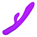 Load image into Gallery viewer, Rabbit Vibrator Dual Motor Wave Vibration Rechargeable Purple