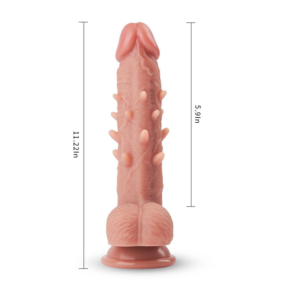 Spiky Dildo Realistic Suction Cup