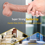 Load image into Gallery viewer, 10 Inch Big Waterproof Dual-Density Textured Realistic Silicone Dildo