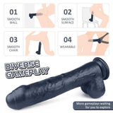 Load image into Gallery viewer, 4 Colors 9.45 Inch Powerful Sucker Macho Dildo