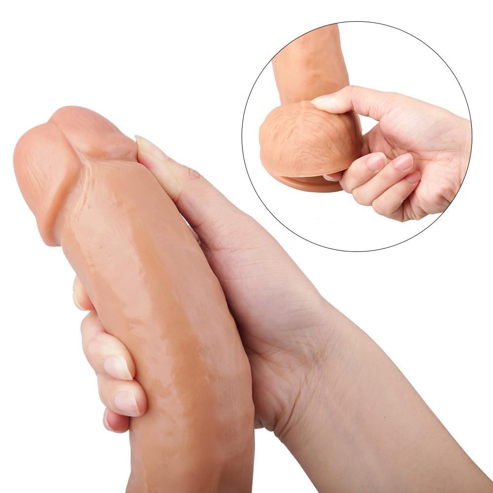 13 Inch Huge & Long Realistic Dildo With Strong Suction Cup