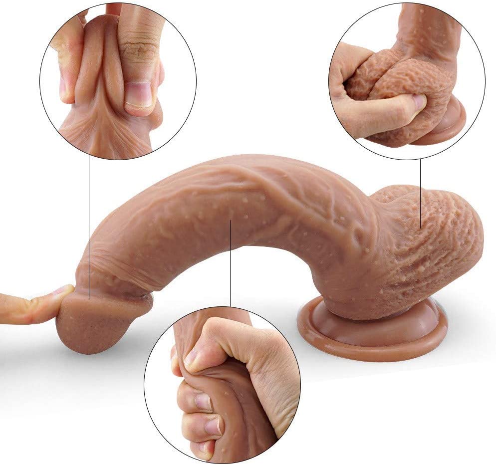 9 Inch Ultra-Soft Silicone Realistic Dildo For Women