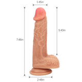 Charger l&#39;image dans la galerie, 7.5 Inch Realistic G-Spot Dildo For Vaginal Anal Stimulation