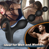 Load image into Gallery viewer, Vibrating Anal Beads With 10 Vibration Modes Plug