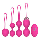 Load image into Gallery viewer, Silicone Kegel Balls Kit Tightening Exercises Rose Red