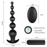 Charger l&#39;image dans la galerie, 9 Vibrating Anal Beads Butt Plug With Remote Control
