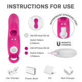 Load image into Gallery viewer, 9 Vbration Modes Finger Vibrator Remote Control