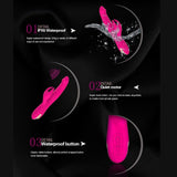 Load image into Gallery viewer, Rechargeable Waterproof Personal Dildo Rabbit Vibrator Clit Stimulator