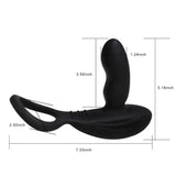 Load image into Gallery viewer, 3-In-1 Remote Control Prostate Massager With Penis Ring