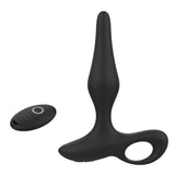 Load image into Gallery viewer, 10 Vibration Modes Remote Control Anal Plug Black