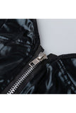 Laden Sie das Bild in den Galerie-Viewer, Erotic Costumes Babydoll Sexy Leather Lingerie Women Zipper Underwear Thong With Garter Lenceria Set
