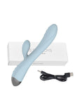画像をギャラリー ビューアにロード Rabbit Vibradors Dildo Double Vibrating Vaginal G-Spot Clitoral Massager Blue / One Size Vibrator