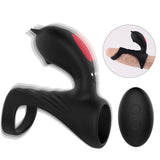 Load image into Gallery viewer, Dual Motor Men Enlargement Rechargeable Vibrating Cock Ring Penis Ring