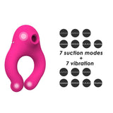 Load image into Gallery viewer, Couple Vibrator Suction Ring For Penis &amp; Clitoral Stimulation