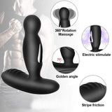 Laden Sie das Bild in den Galerie-Viewer, Vibrating Prostate Massager For Men Electric Shock Pulse Butt Anal Plug Vibrator Gay Wireless Remote
