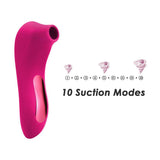 画像をギャラリー ビューアにロード Mini Suction Clitoral Vibrator With 10 Intensities Modes