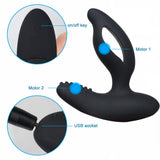 Laden Sie das Bild in den Galerie-Viewer, Male Prostate Massager Vibrators For Man Vibrating Dildo Buttplug Men Erotic Sex Toy Wireless Remote
