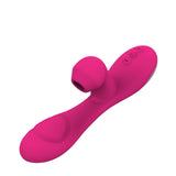 Load image into Gallery viewer, Flap And Suction G-Spot Rabbit Vibrator Rose Red