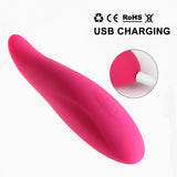 Load image into Gallery viewer, G-Spot Dildo Vibrator Soft Tongue Design Vagina Stimulation