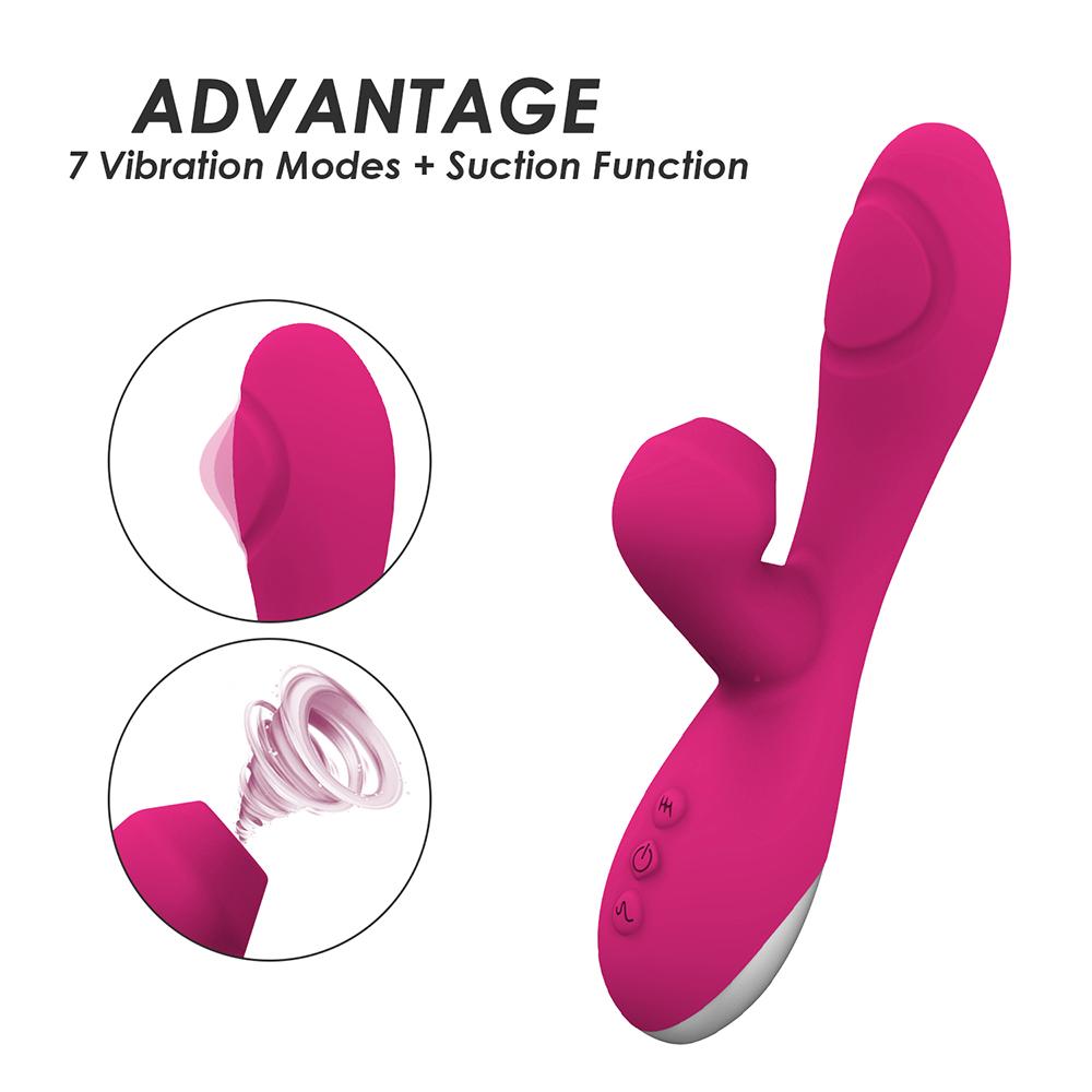 Flap And Suction G-Spot Rabbit Vibrator