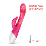 Laden Sie das Bild in den Galerie-Viewer, Heating Rabbit Vibrator Soft Head 16 Vibration Modes