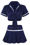 Charger l&#39;image dans la galerie, Sexy Police Uniform Cosplay Costume Navy Blue / One Size