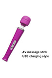 画像をギャラリー ビューアにロード Big Magic Wand Massage Stick Av Vibrators Usb Charging Style Purple / One Size Massager