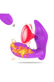 Load image into Gallery viewer, Remote Control Clit Sucker Clitoris Stimulator Purple / One Size Strap-On Vibrator