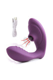 Laden Sie das Bild in den Galerie-Viewer, Vibrator Sex Dildo Vagina Sucking Clitoris Stimulation Oral Porn Sex Toys For Women Purple / One