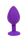 画像をギャラリー ビューアにロード Silicone Butt Plug With Random Color Crystal Jewelry Smooth Touch Anal No Vibrator Sex Toys For