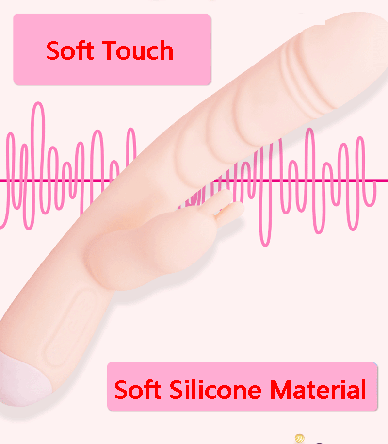 Rabbit Tapping g-spot Vibrator Dildo Sex Toy