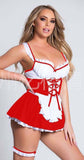 Load image into Gallery viewer, Sexy Maid Role Play Costumes Erotic Lingerie Red / One Size Costume